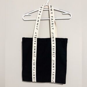 Jimmy Fairly Logo Tote Bag Black/White